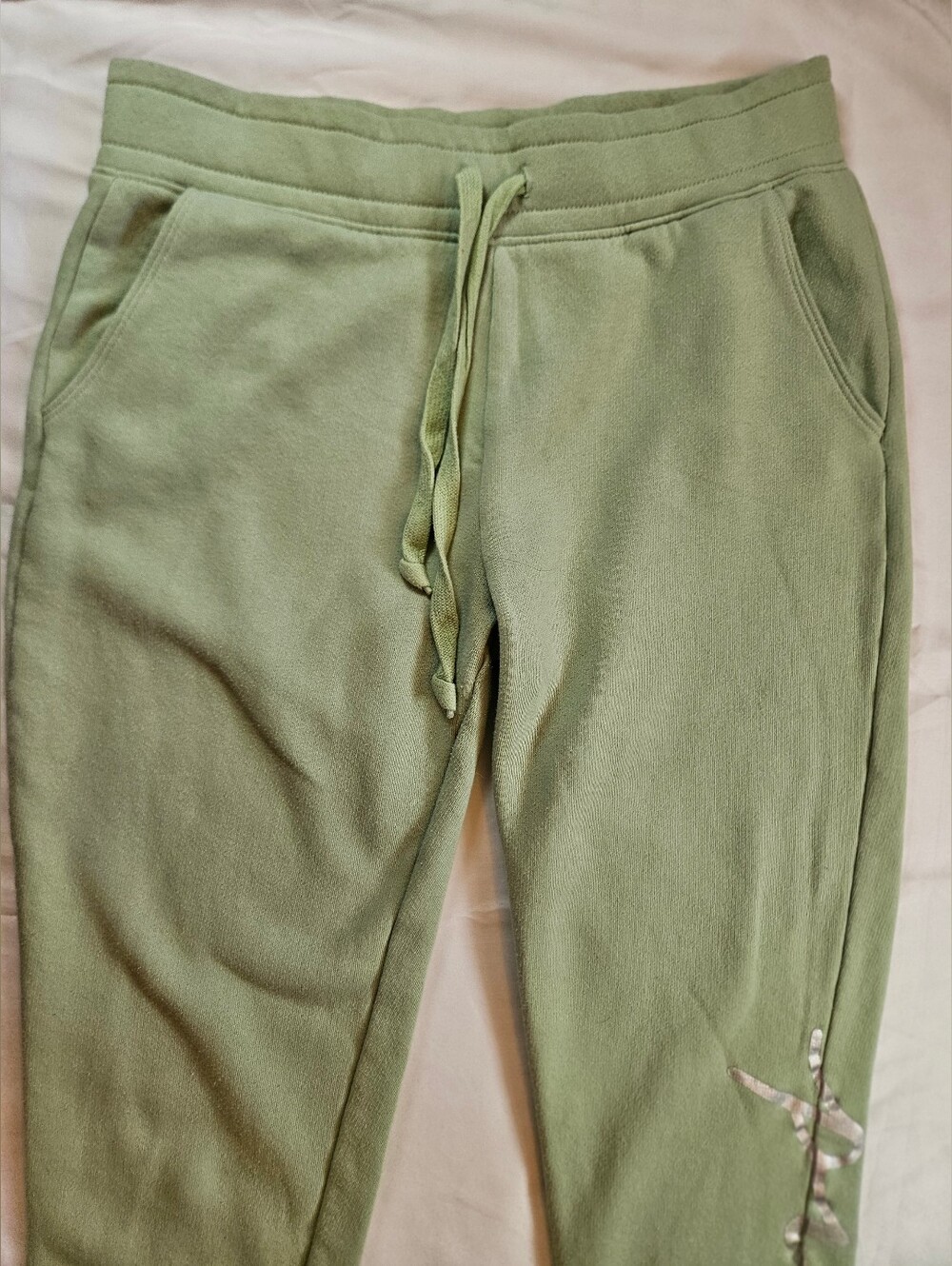 PINK Victoria's Secret Womens Light Green Pull On Jogger Sweatpants Size Small - Picture 2 of 13